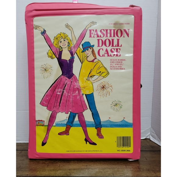 FASHION DOLL CASE TARA TOY CORP. HOLDS BARBIE & OTHER DOLLS MADE & PRINTED USA - Picture 1 of 11